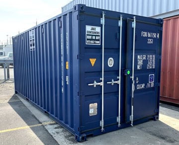 Image of a steel storage container for rent
