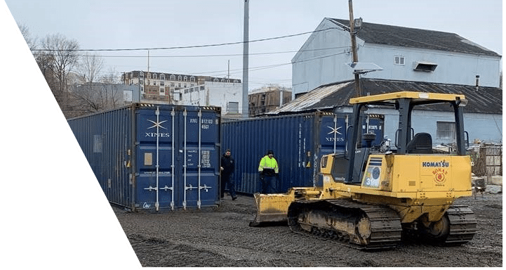 NJ steel container rentals for construction